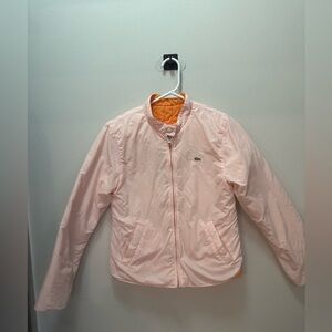 Lacoste Women's Pink/Orange reversible Jacket. Women’s size 38/medium